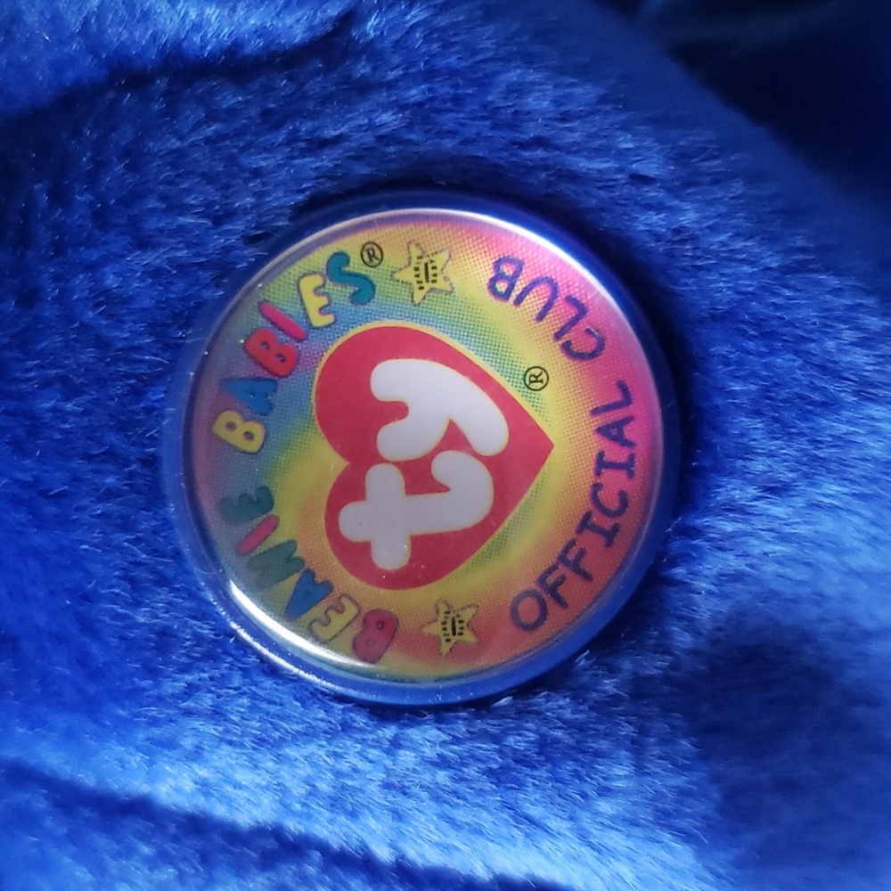 Clubby 🐻 1st Ty Collectors Club Beanie Baby 🐻 Royal Blue Bear 🐻 NWT - Picture 12 of 12